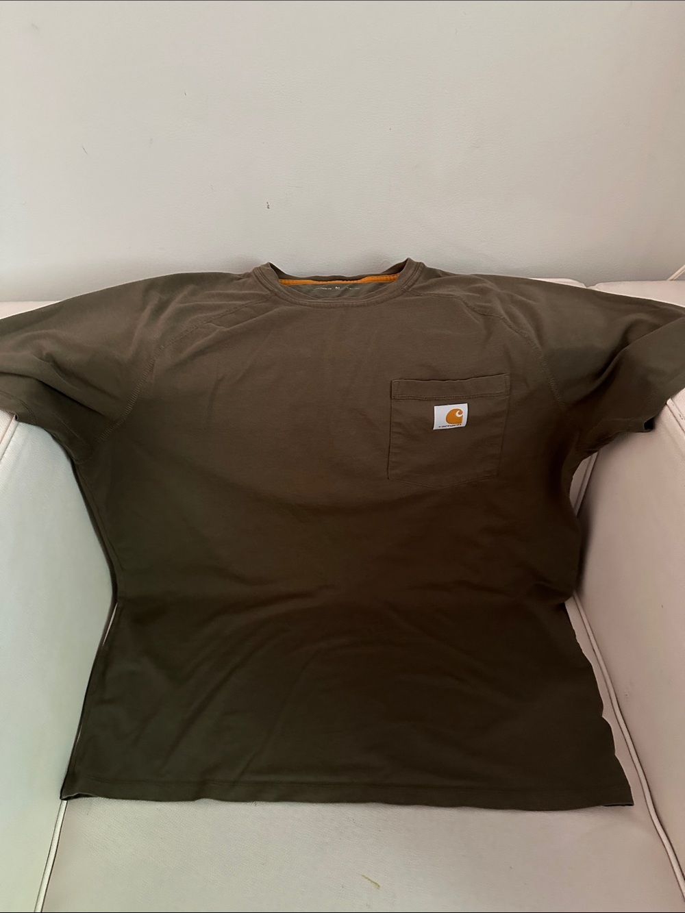 Carhartt Men’s Olive Crew Neck Pocket Tee